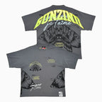 T-shirt oversize streetwear à imprimé graphique de papillon de nuit pour homme