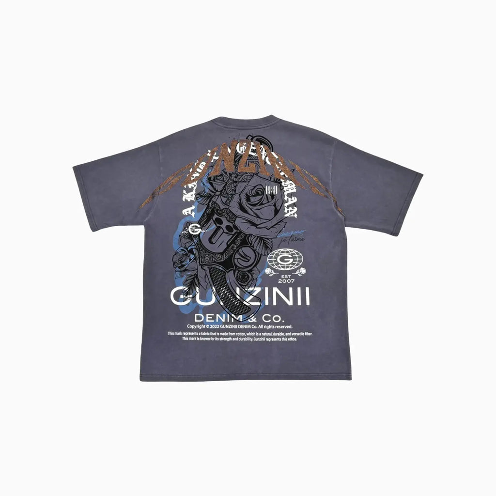 Camiseta de manga corta estampada para hombre