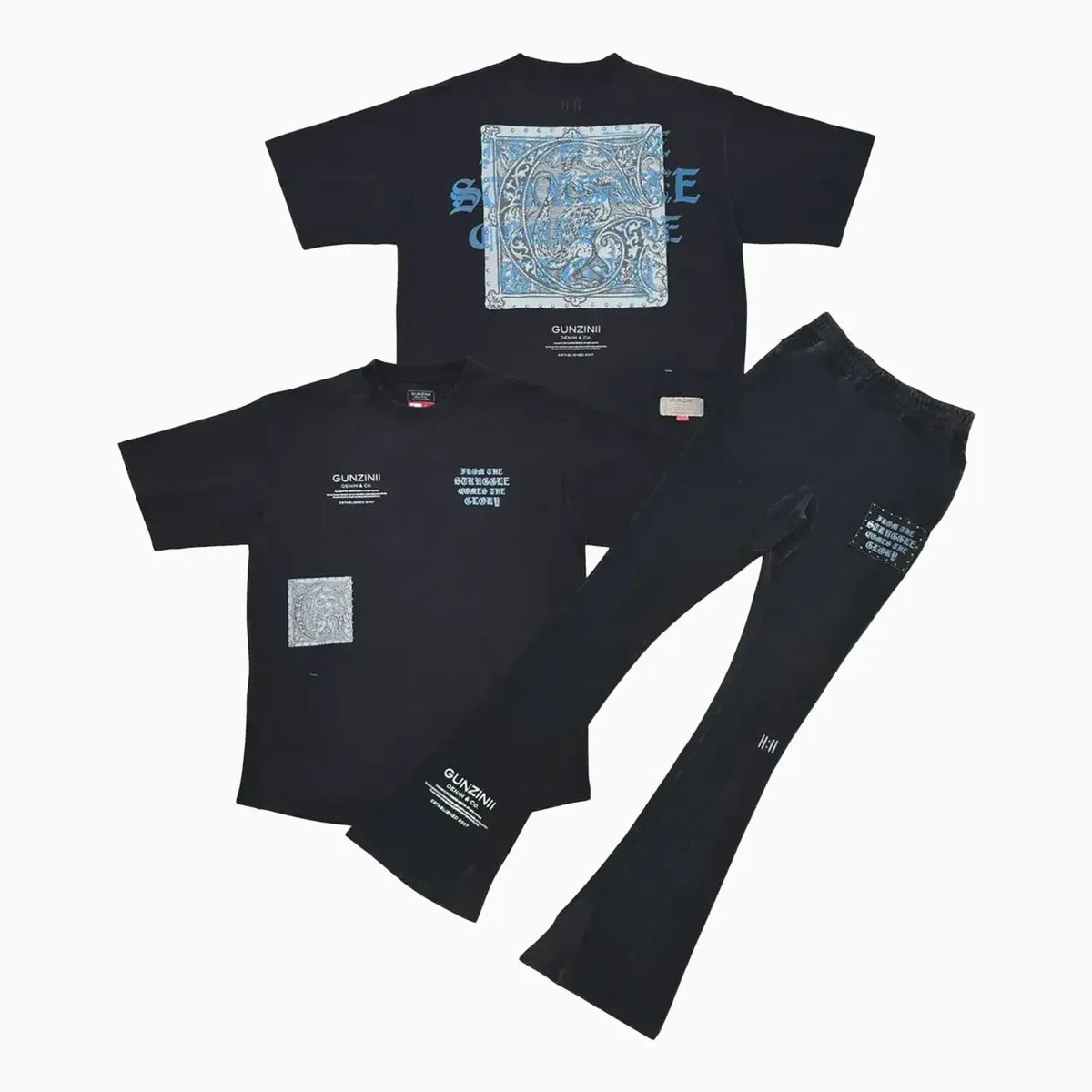 Men's Savage Culture Graphic Co-ord Set ¨C Black Edition