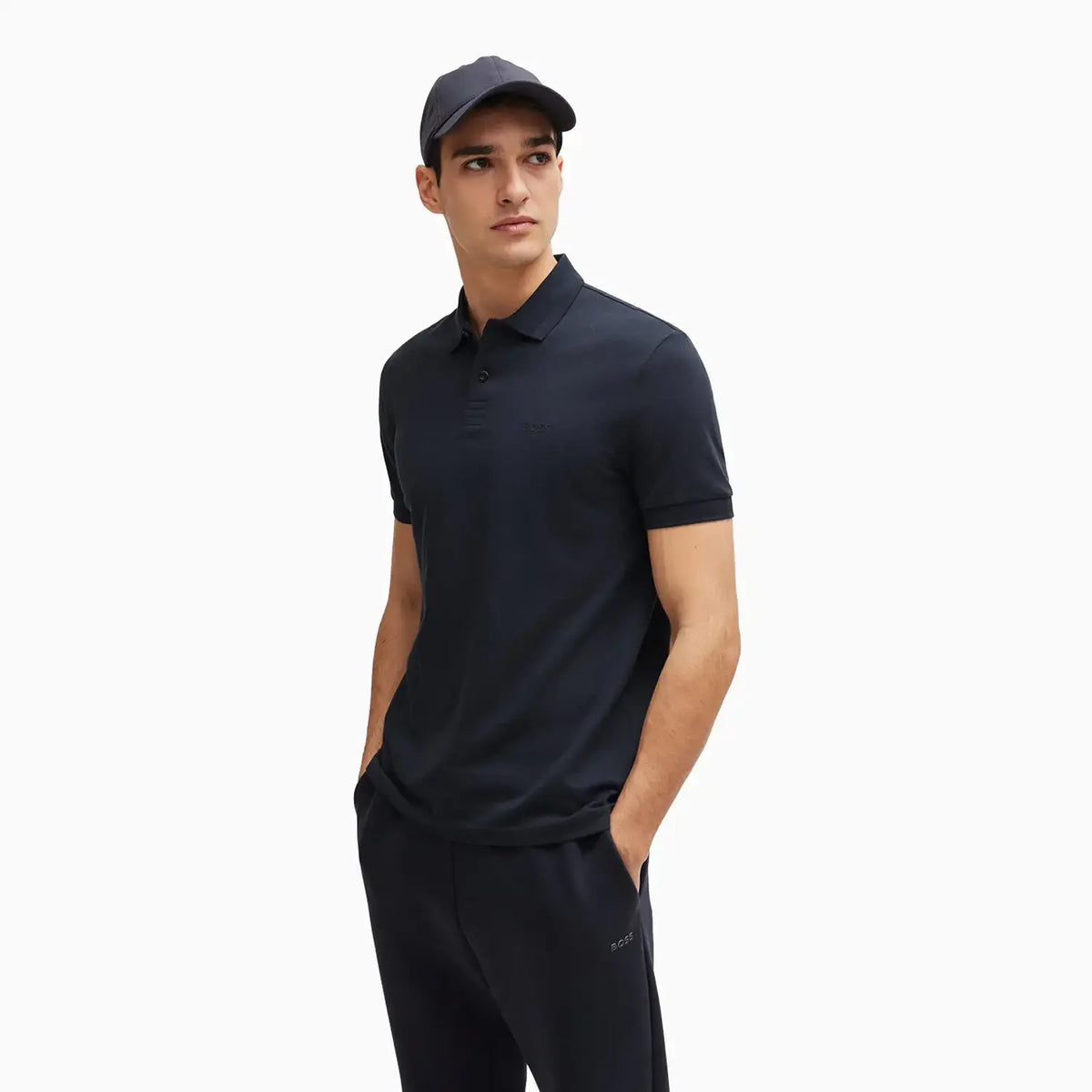 Men's Cotton Piqu¨¦ Regular Fit Polo Shirt with Tonal Logo