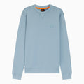 Sudadera de felpa de algodón para hombre con parche del logo