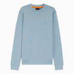Sudadera de felpa de algodón para hombre con parche del logo