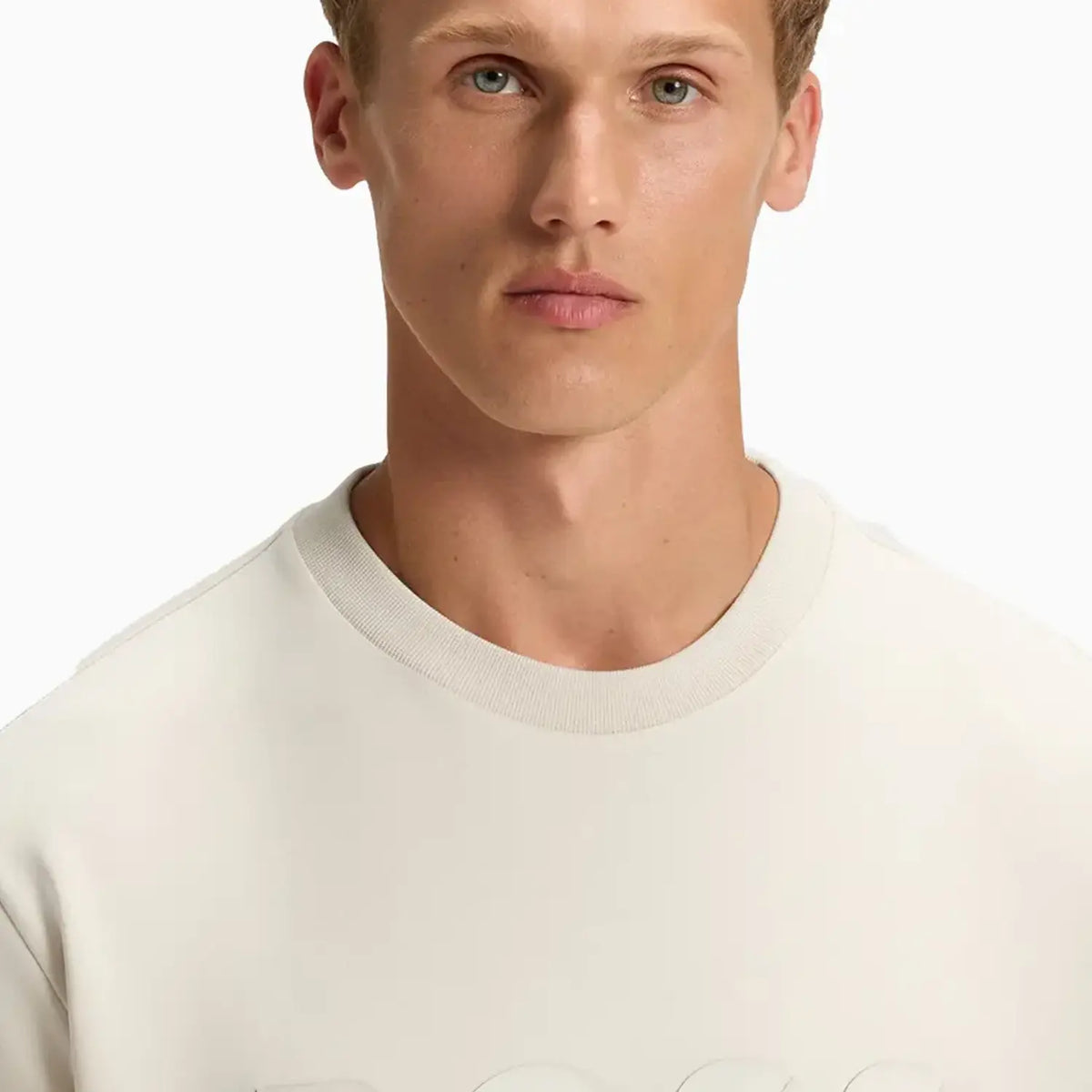 Men's Stretch Cotton Sweatshirt with Sandwich Logo
