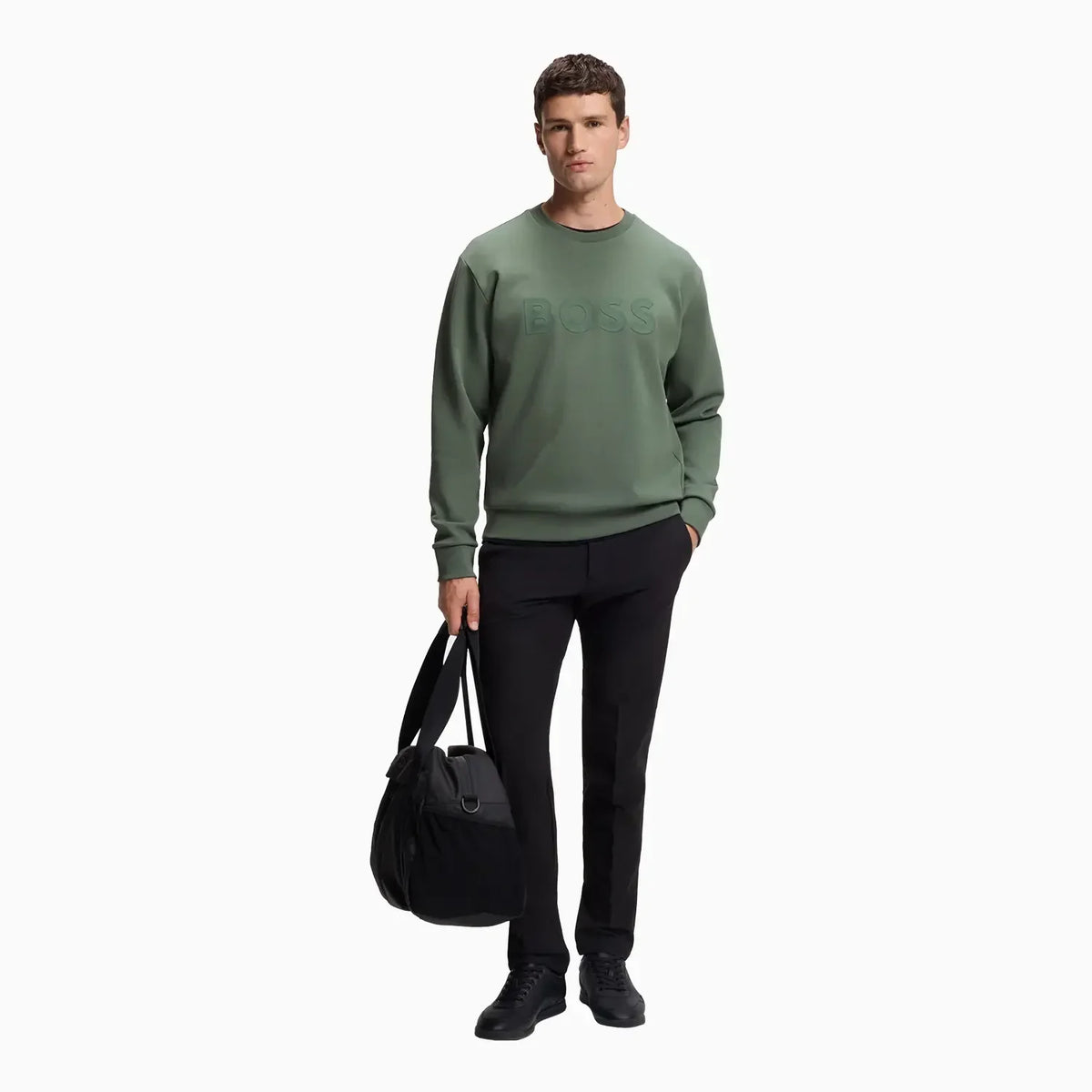 Men's Stretch Cotton Sweatshirt with Sandwich Logo