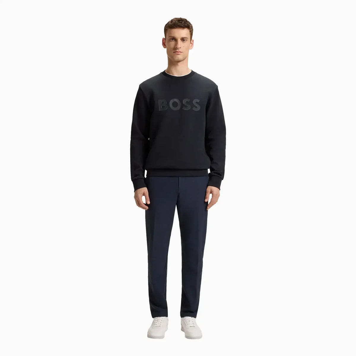 Men's Stretch Cotton Sweatshirt with Sandwich Logo
