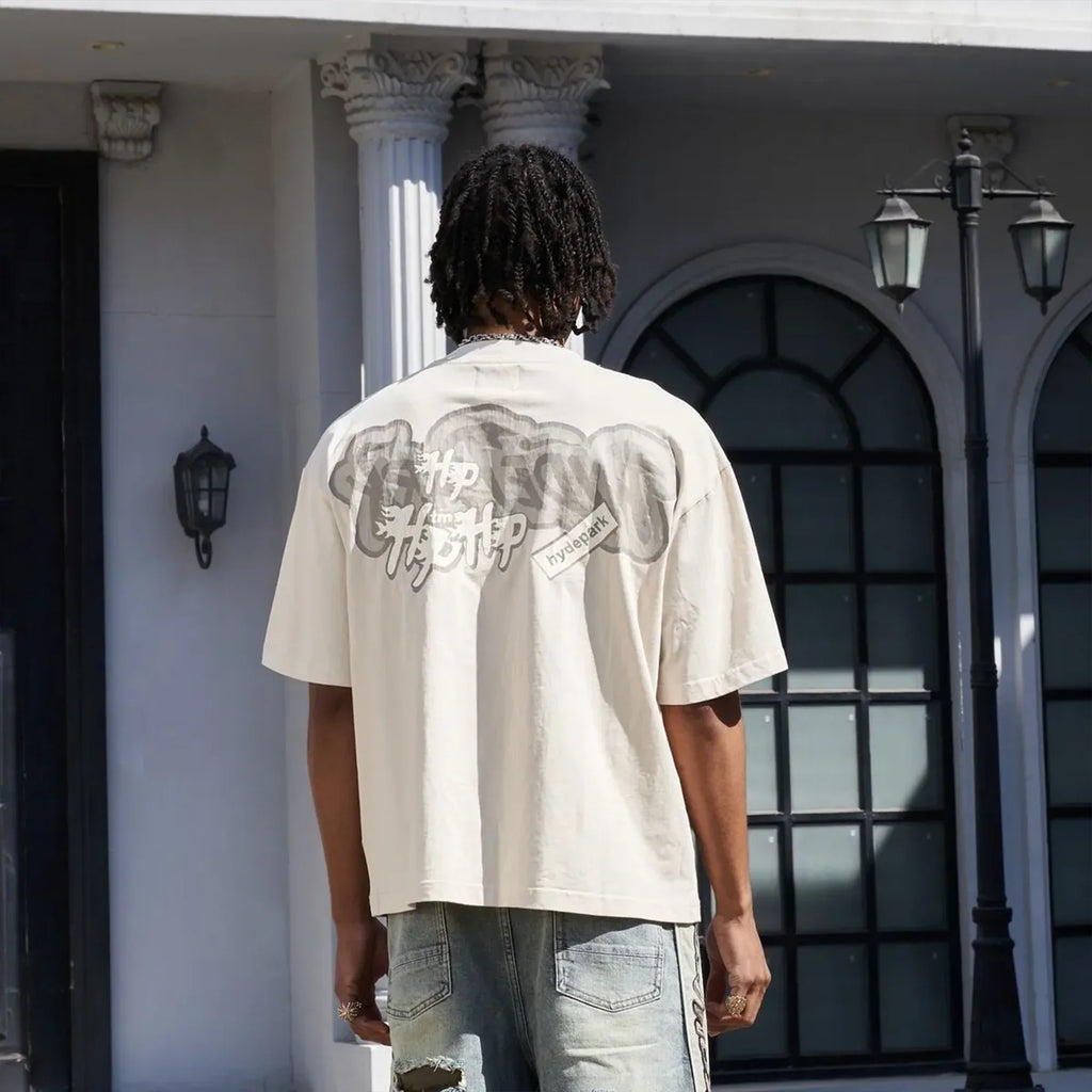 Camiseta monocromática de manga corta para hombre