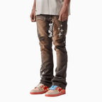 Pantalon en denim Skinny Flare Pivotal pour homme