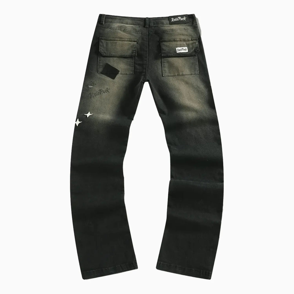 Pantalon en denim Skinny Flare Pivotal pour homme