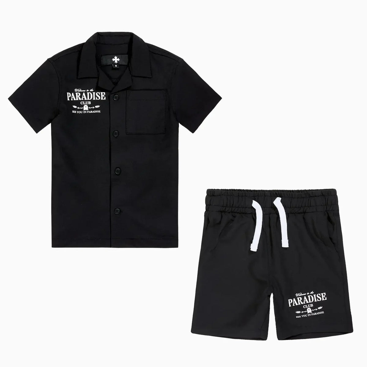 Kid's Paradise Club Shirt and Shorts Outfit
