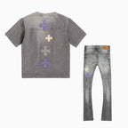 Ensemble T-shirt Kid's Utopia et jean Reckoning Stacked