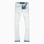Pantalon en jean empilé propre pour homme