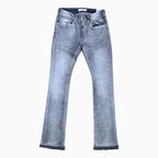 Pantalon en jean empilé à petits et grands cristaux liquides pour homme