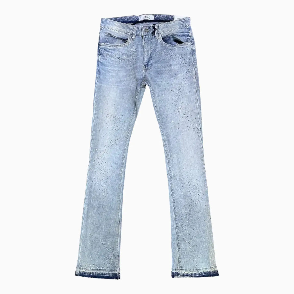 Men's Liquid Crystals Small & Big Crystals Stacked Denim Pant