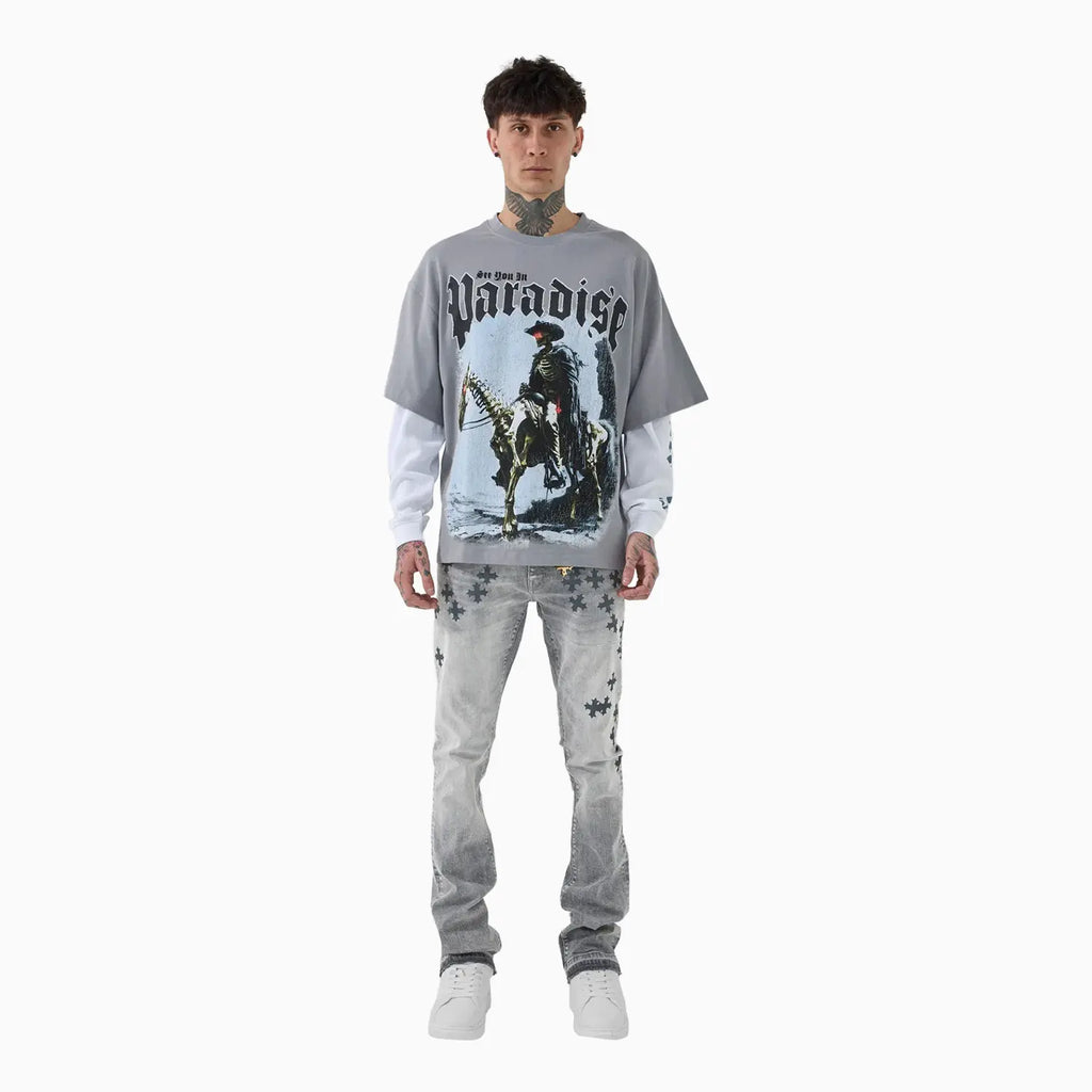 T-shirt thermique gaufré Night Rider pour homme