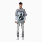 T-shirt thermique gaufré Night Rider pour homme