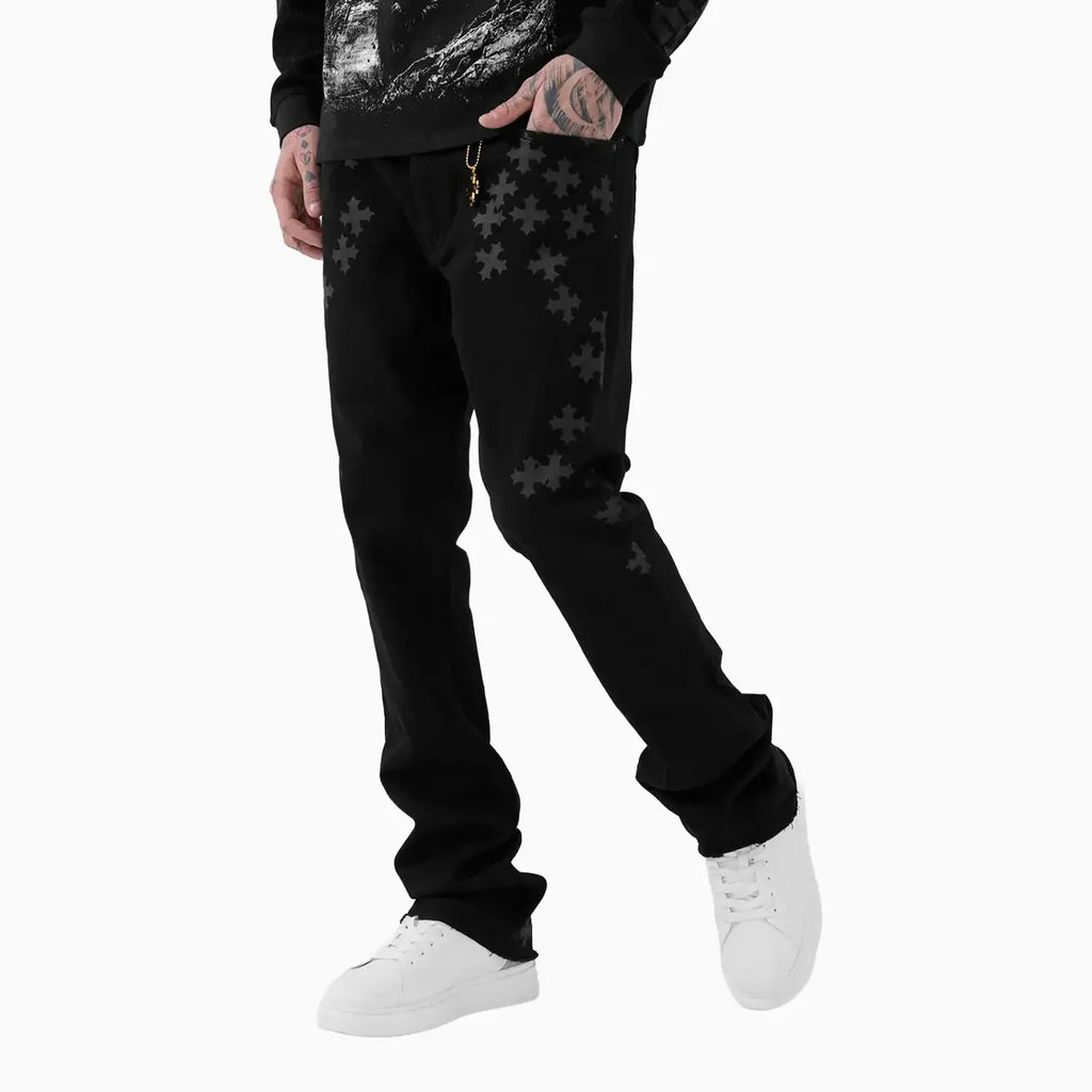 Pantalón de mezclilla para hombre Super Skinny apilado Forbidden Fruit