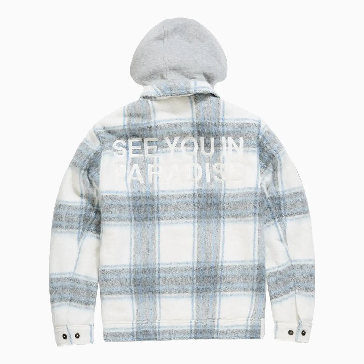 Men's SYIP Flannel Over Shirt With Hood