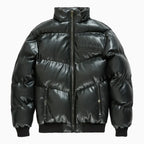 Chaqueta de plumón de PU con relieve SYIP para hombre