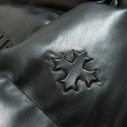 Chaqueta de plumón de PU con relieve SYIP para hombre