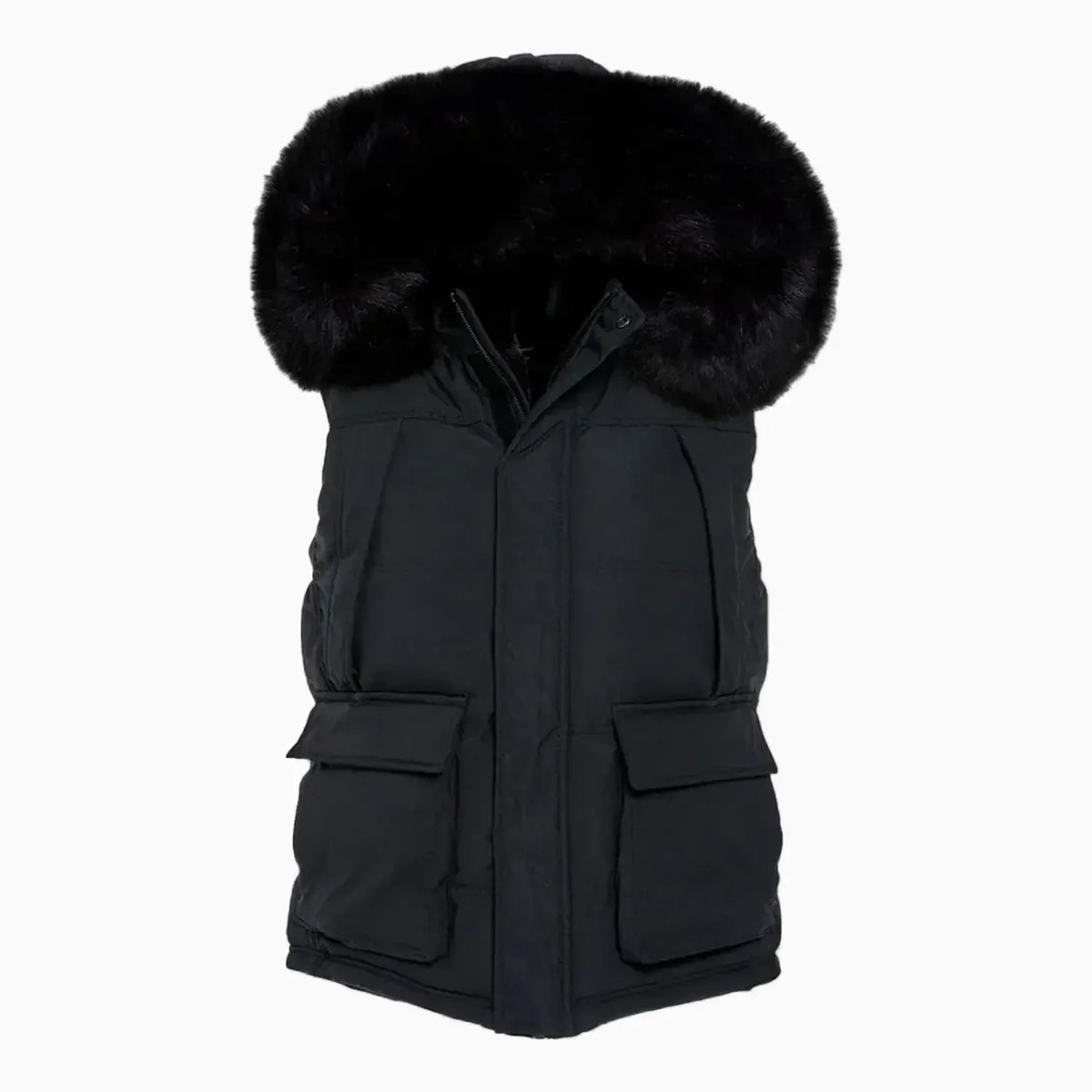 Men's Yukon Fur Lined Puffer Vest