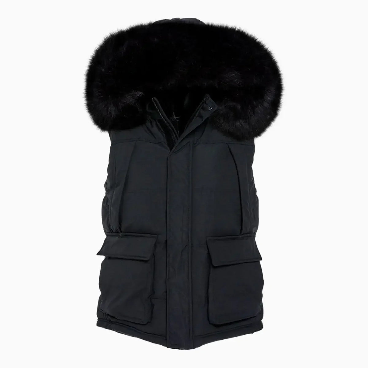 Men's Yukon Fur Lined Puffer Vest