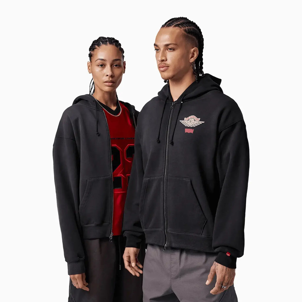 ¿Jordan X Levi's? Sudadera negra con cremallera completa