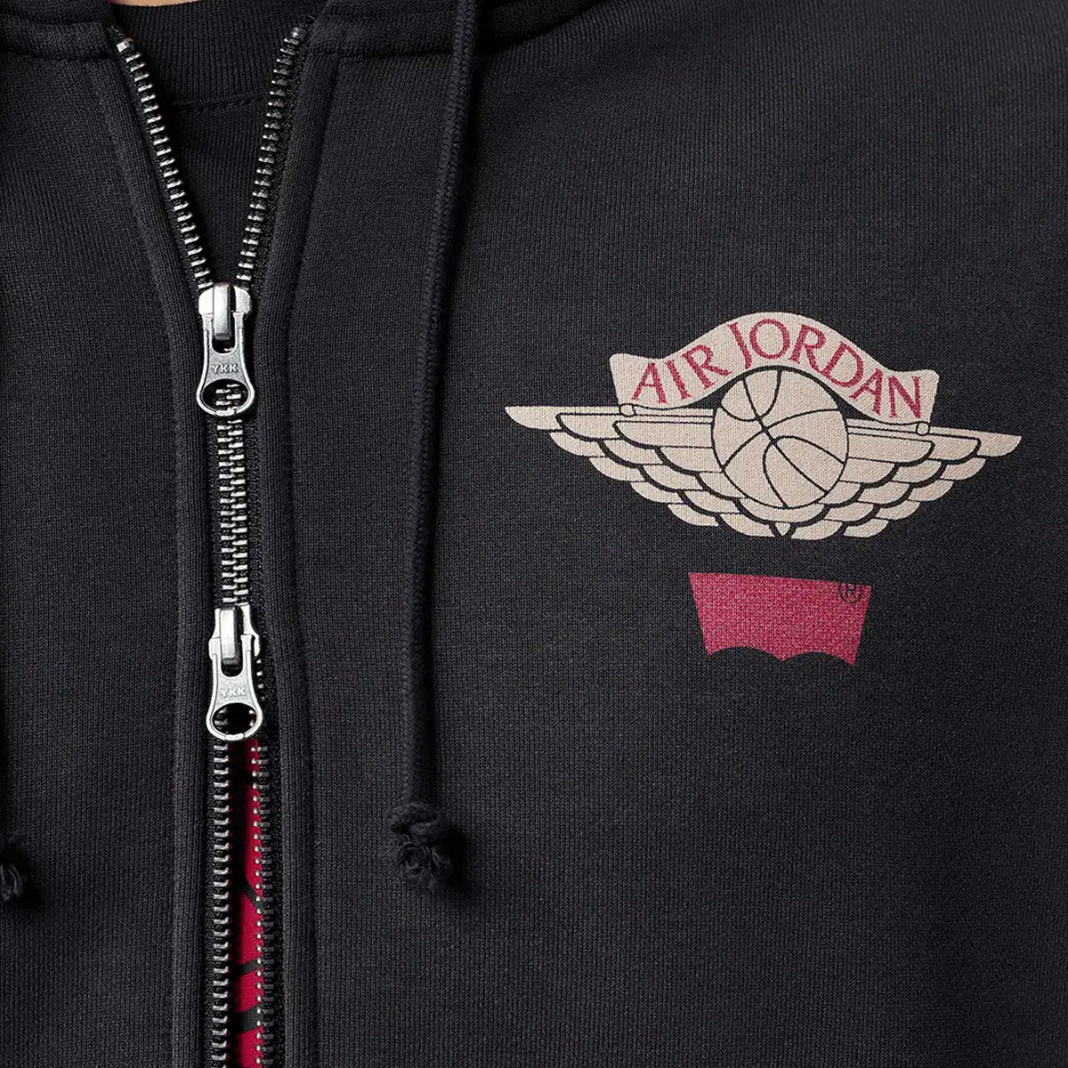 ¿Jordan X Levi's? Sudadera negra con cremallera completa