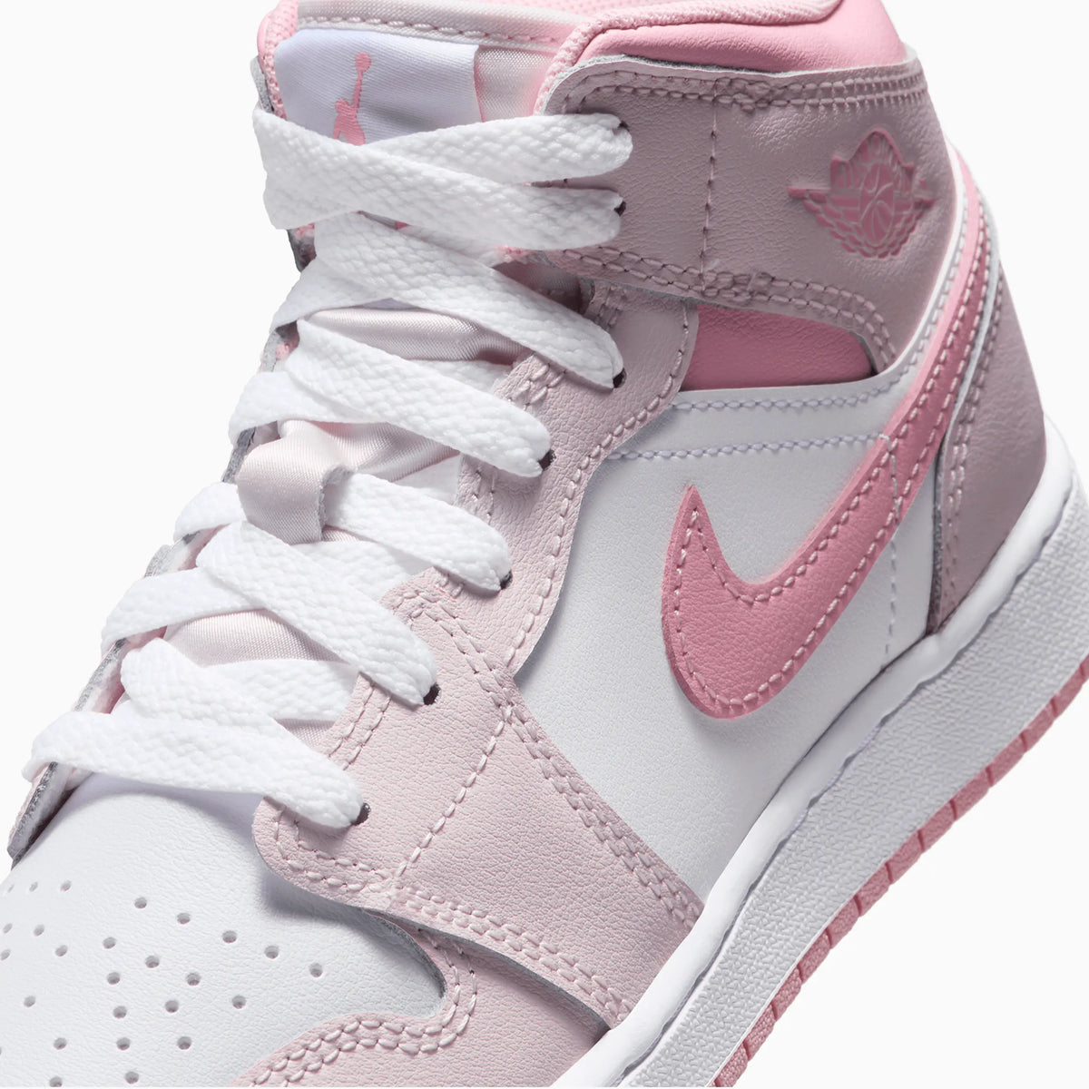 Jordan 1 Mid Enfant 'Pearl Pink White'