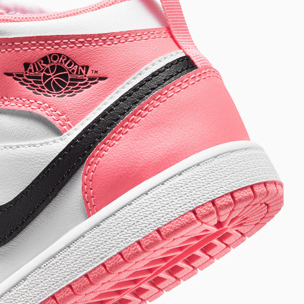 Kid's Air Jordan 1 Mid 'Pink Gaze' Pre School