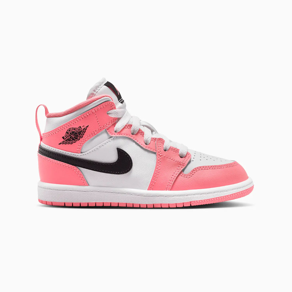 Kid's Air Jordan 1 Mid 'Pink Gaze' Pre School