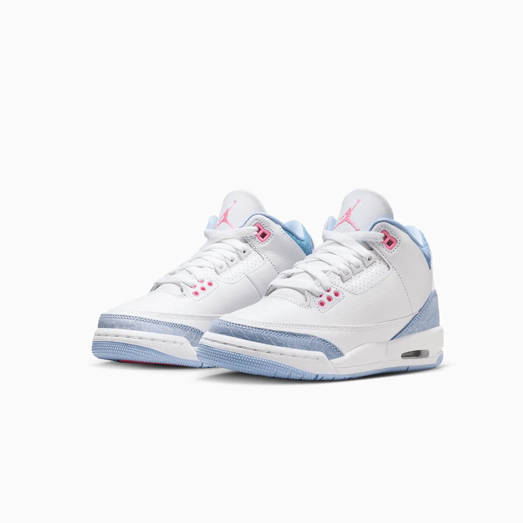Air Jordan 3 Rétro pour enfant « White Cobalt Bliss » (Taille scolaire)