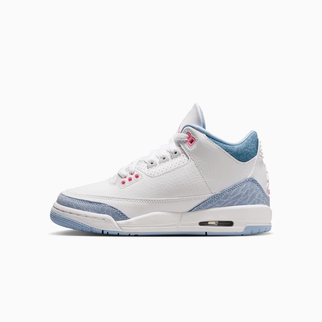 Air Jordan 3 Rétro pour enfant « White Cobalt Bliss » (Taille scolaire)