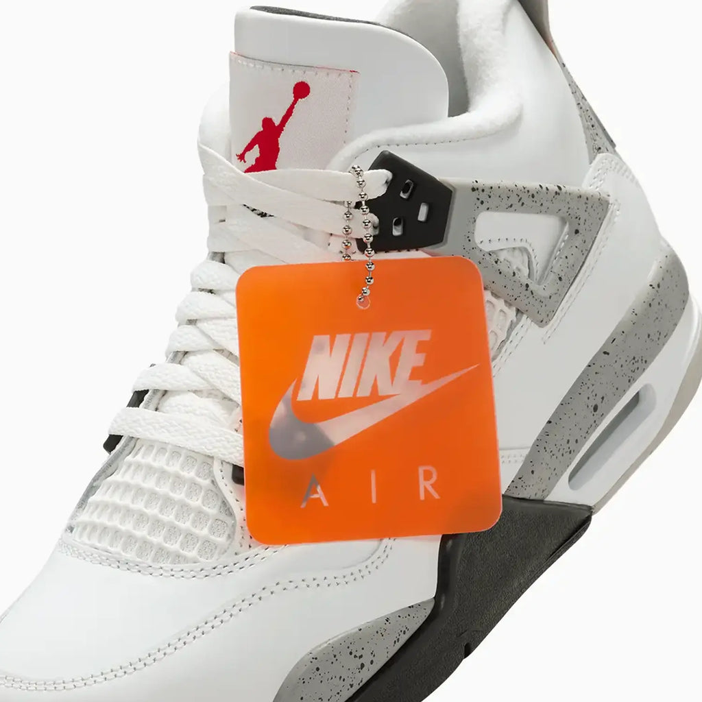Air Jordan 4 Rétro OG « White Cement » pour enfant (taille scolaire)
