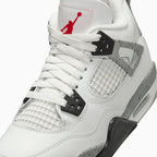 Air Jordan 4 Rétro OG « White Cement » pour enfant (taille scolaire)