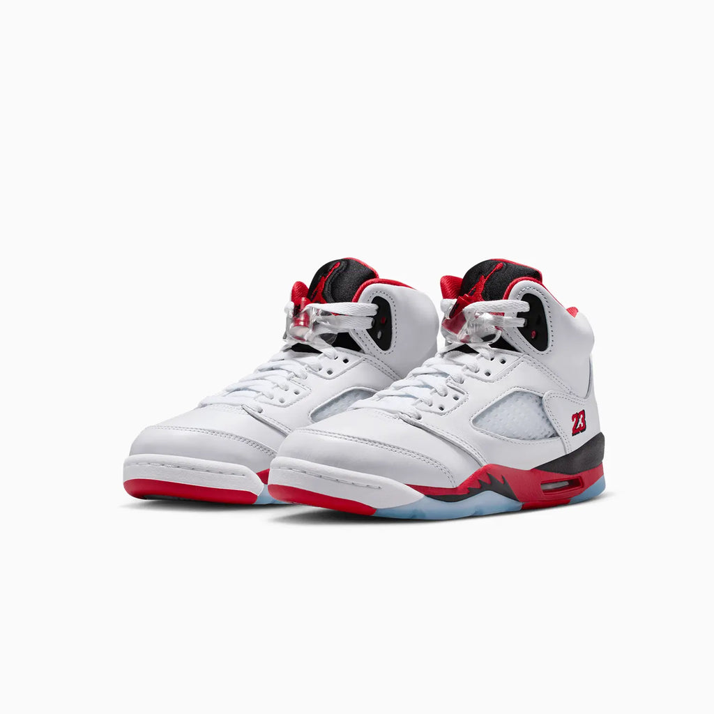 Jordan 5 Retro OG « Fire Red Black Tongue » pour enfant (école primaire)