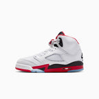 Jordan 5 Retro OG « Fire Red Black Tongue » pour enfant (école primaire)