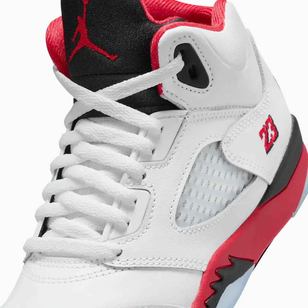 Jordan 5 Retro OG « Fire Red Black Tongue » pour enfant (maternelle)