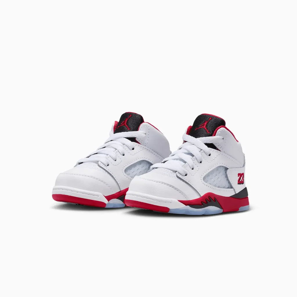 Air Jordan 5 Rétro OG 'Fire Red Black Tongue' pour tout-petits