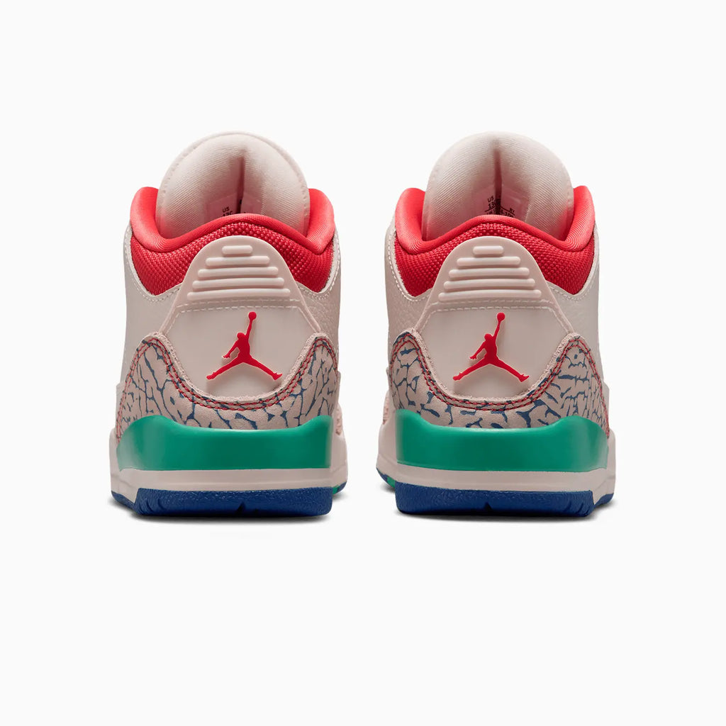 Jordan 3 Retro 'Chalk and True Blue' para niños de preescolar