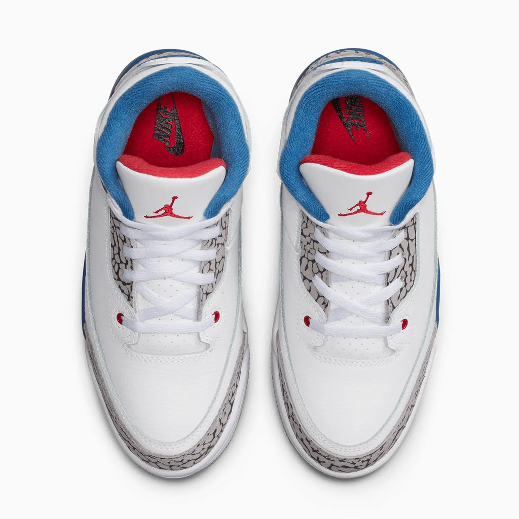 Jordan 3 Retro 'True Blue' para preescolares