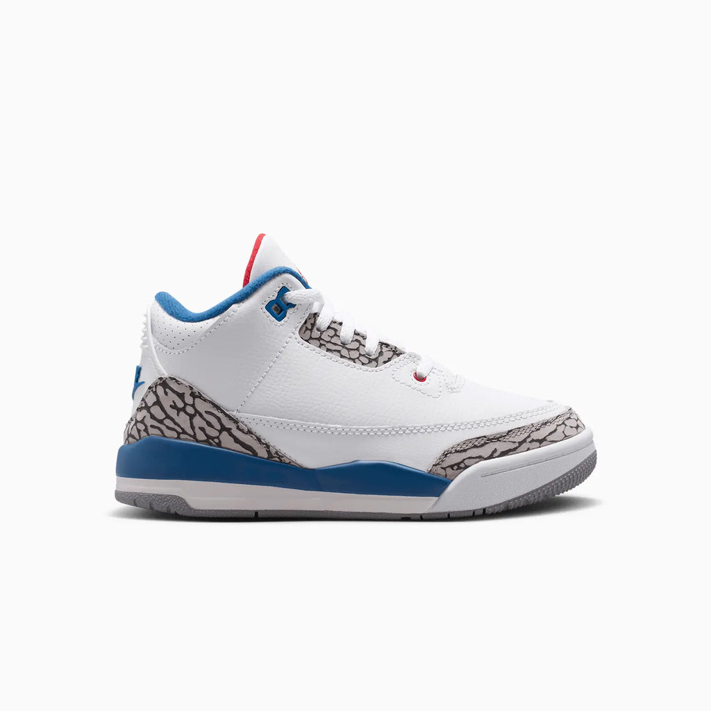 Jordan 3 Retro 'True Blue' para preescolares