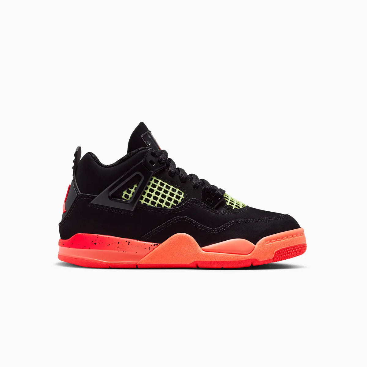 Jordan 4 Retro 'Black Infrared 23' para niños en edad preescolar
