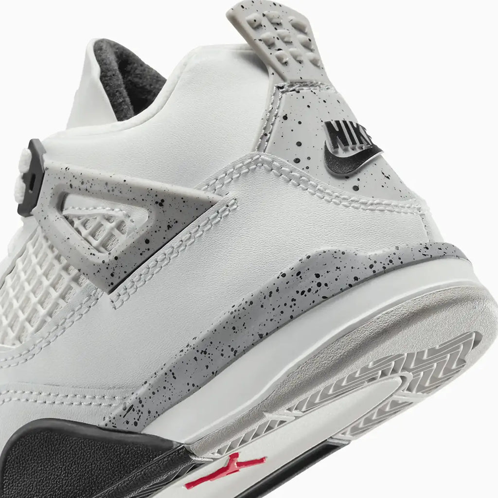 Kid's Jordan 4 Retro OG 'White Cement' Pre School
