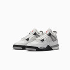 Kid's Jordan 4 Retro OG 'White Cement' Pre School