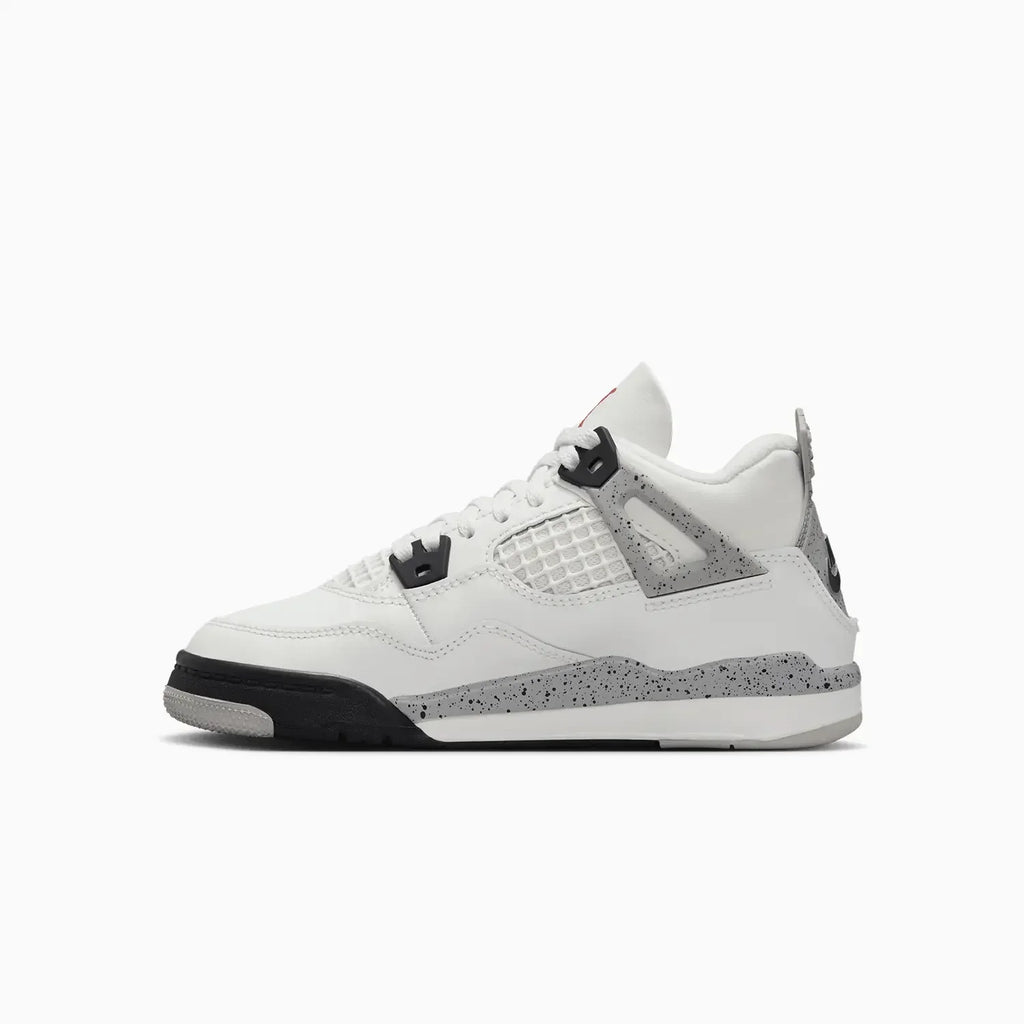 Kid's Jordan 4 Retro OG 'White Cement' Pre School