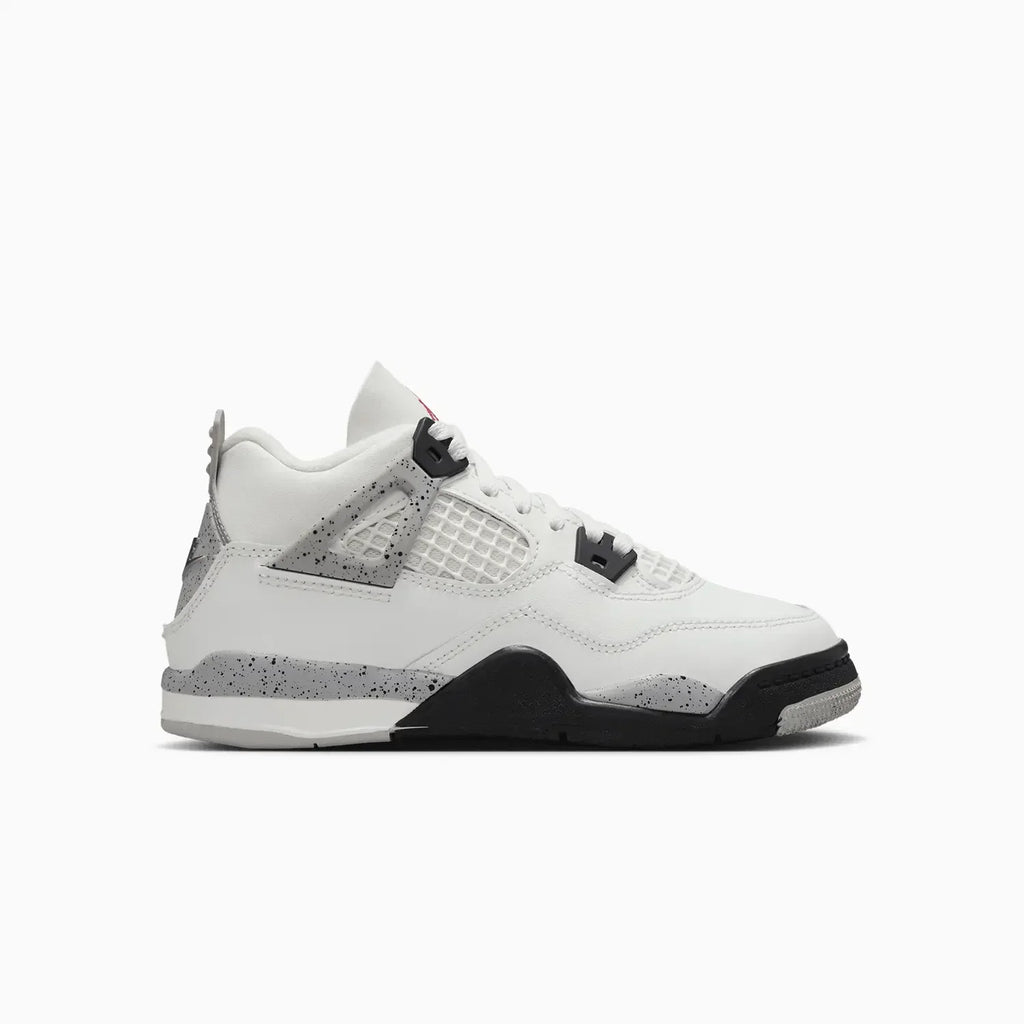 Kid's Jordan 4 Retro OG 'White Cement' Pre School