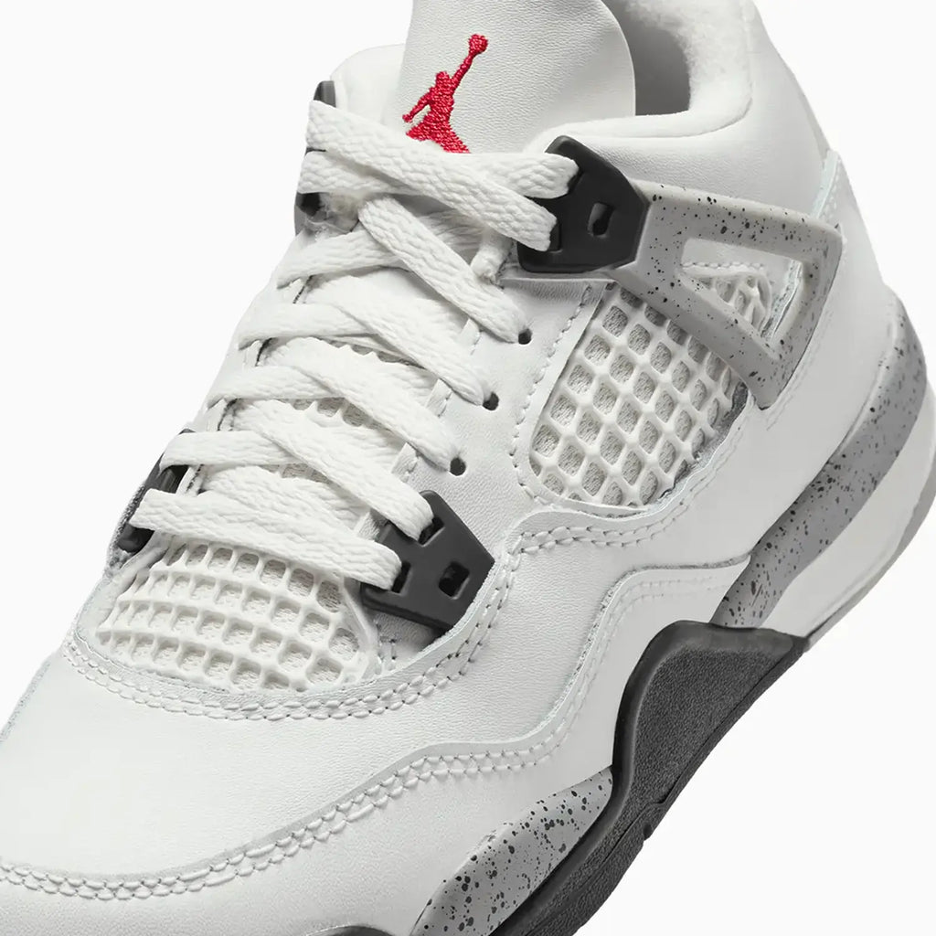 Kid's Jordan 4 Retro OG 'White Cement' Pre School