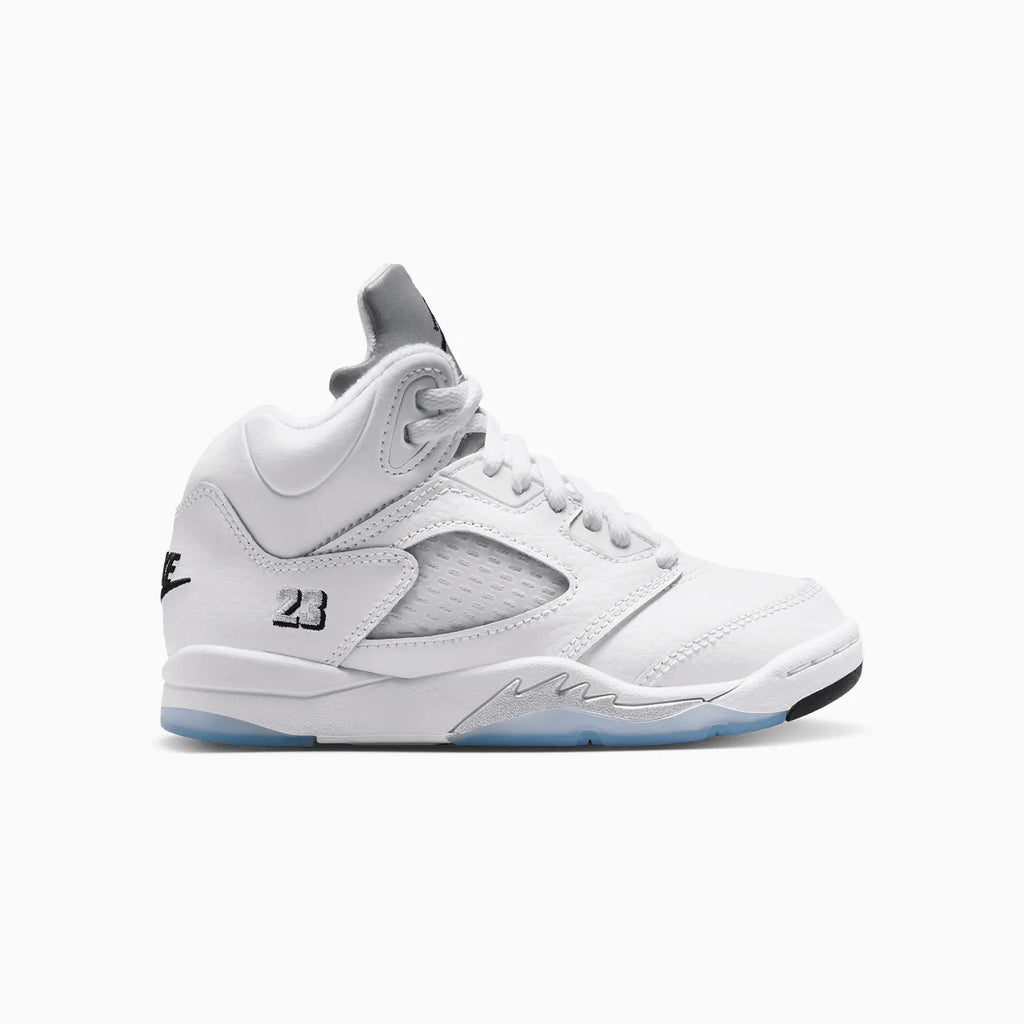 Jordan 5 Rétro pour enfant « White Metallic » (école maternelle)