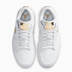 Air Jordan 1 Low SE para mujer 'White Metallic Gold'