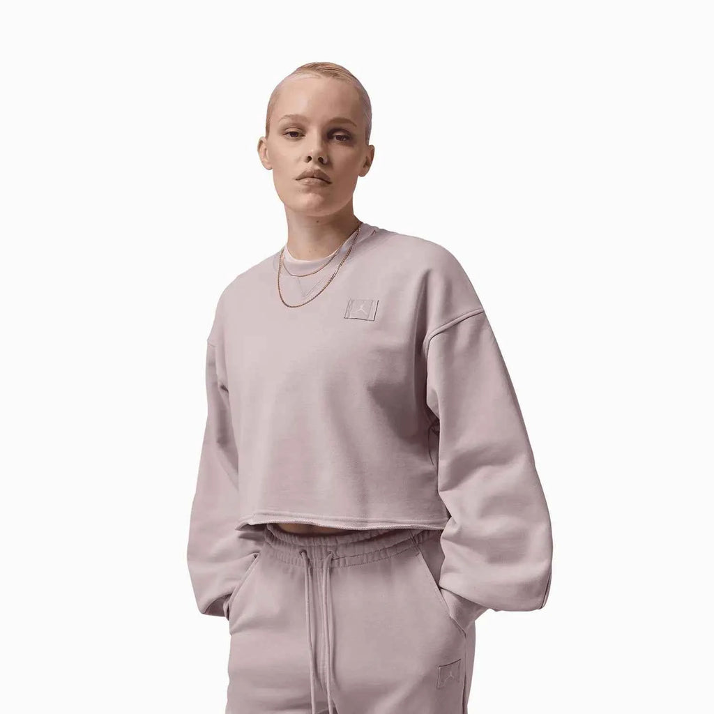 Women's Flight Cropped Fleece Open-Hem Outfit